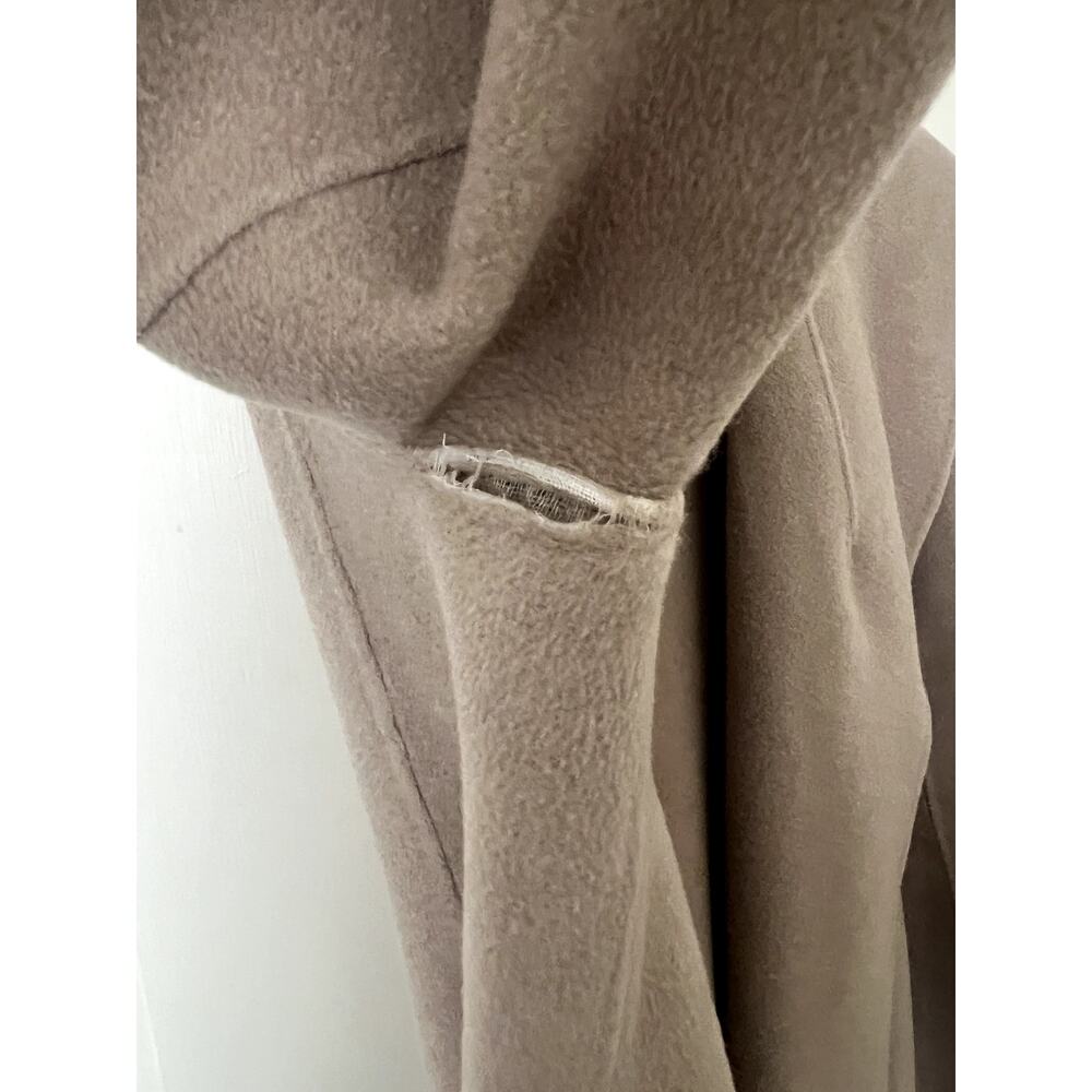 THEORY Shawl Collar Wool & Cashmere Coat Grey Oat (with flaws)- size large - Picture 5 of 8